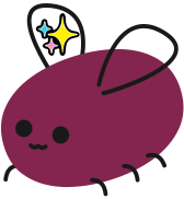 eggbug with stars in its wing